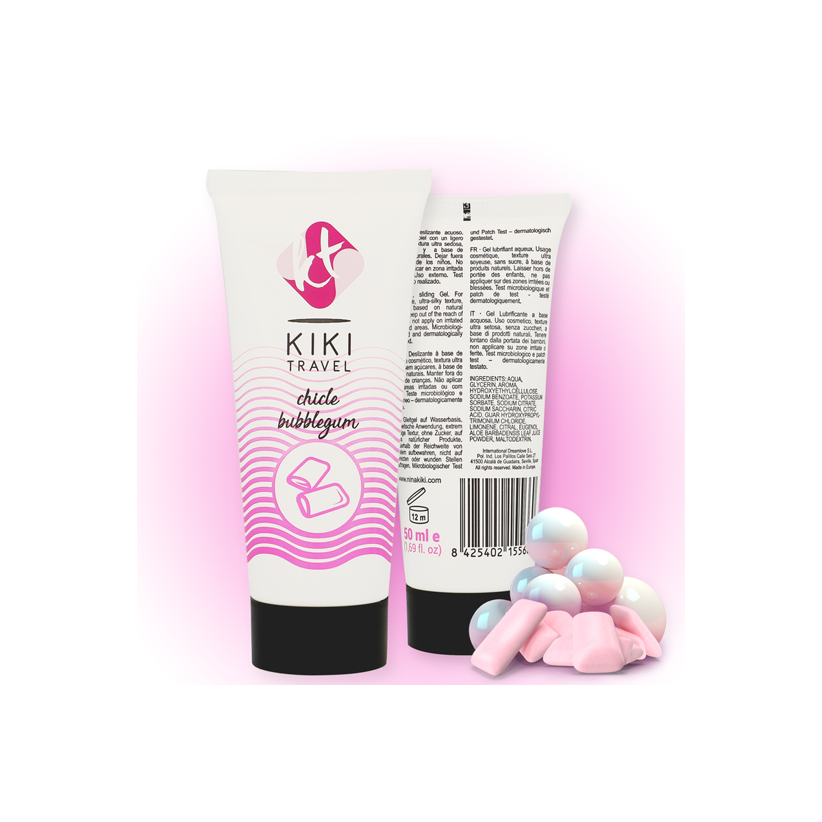 KIKÍ TRAVEL-LUBRICANTE SABOR A CHICLE 50 ML
