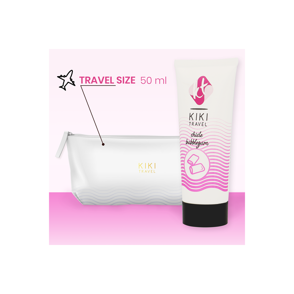 KIKÍ TRAVEL-LUBRICANTE SABOR A CHICLE 50 ML