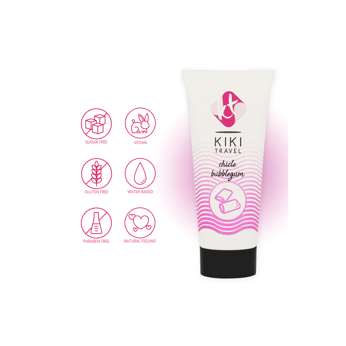 KIKÍ TRAVEL-LUBRICANTE SABOR A CHICLE 50 ML