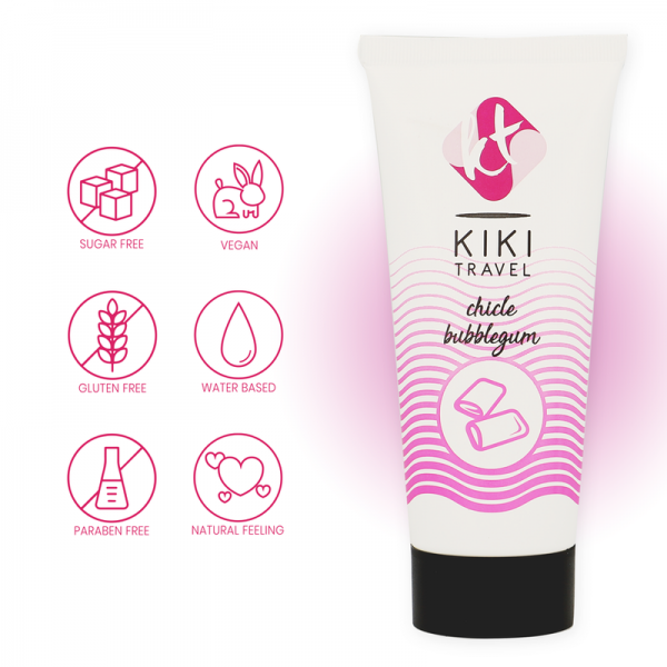 KIKÍ TRAVEL-LUBRICANTE SABOR A CHICLE 50 ML