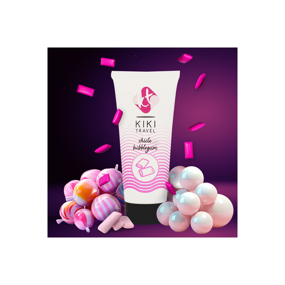 KIKÍ TRAVEL-LUBRICANTE SABOR A CHICLE 50 ML