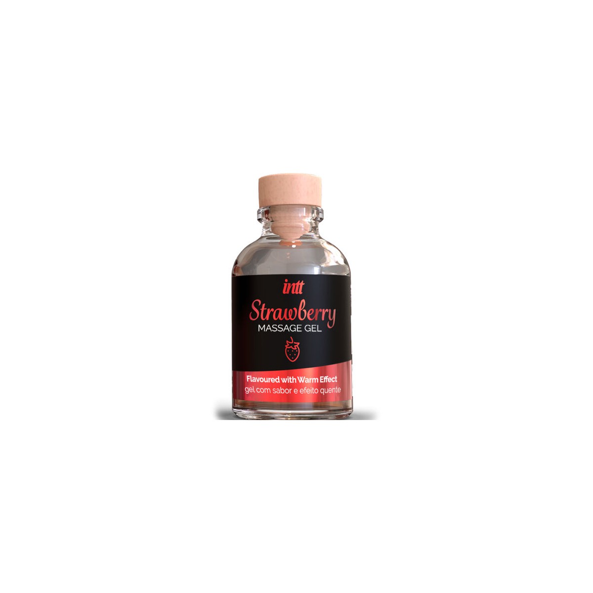 GEL DE MASAJE SABOR A FRESA EFECTO CALOR