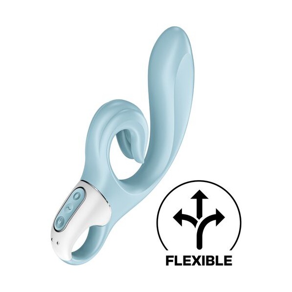 SATISFYER LOVE ME VIBRADOR RABBIT AZUL