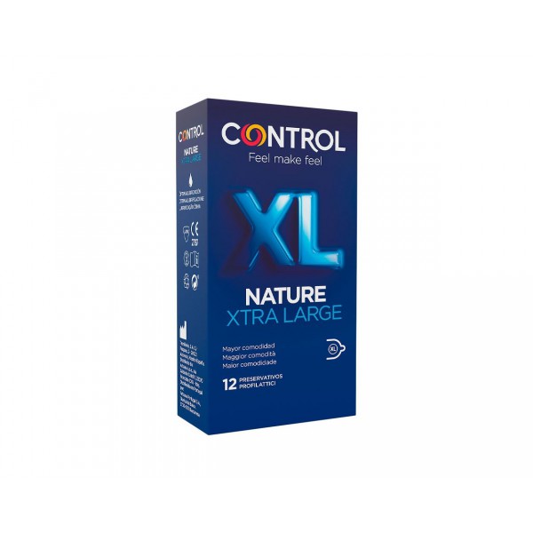 CONTROL PRESERVATIVOS NATURE XTRA LARGE 12 UNIDADES