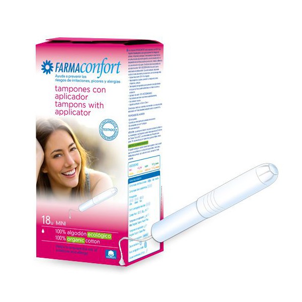 FARMACONFORT TAMPONES ALGODON MINI 18 UNIDADES