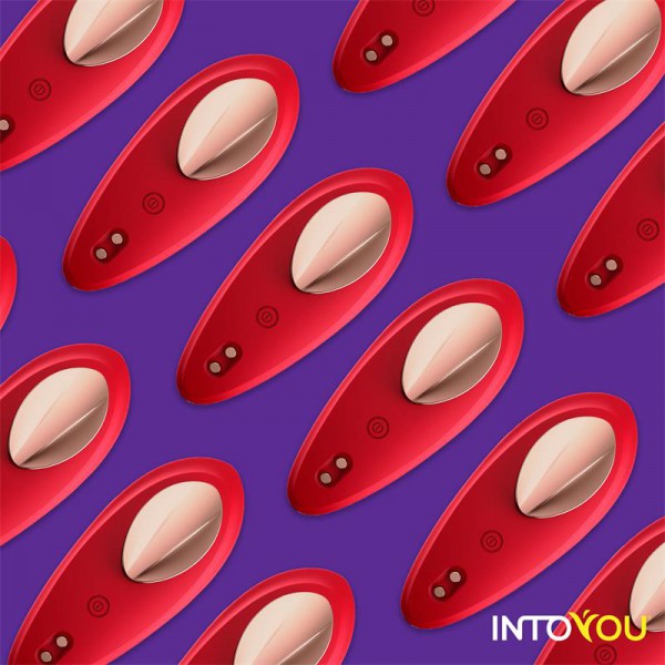 Vibrador de Braguita con APP Silicona Rojo