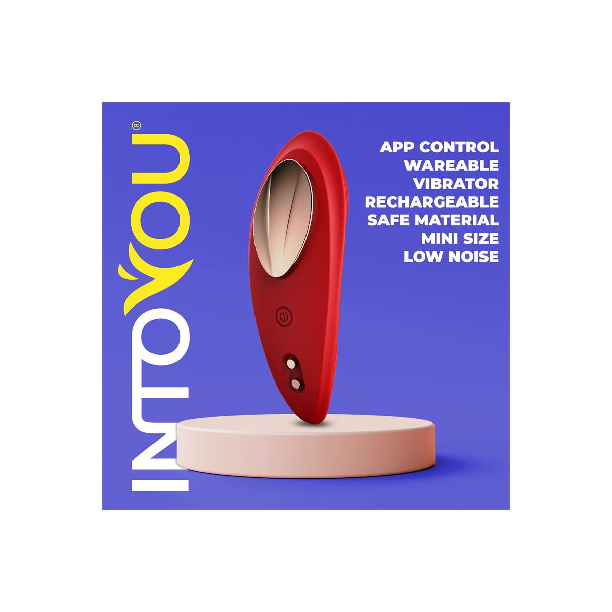 Vibrador de Braguita con APP Silicona Rojo