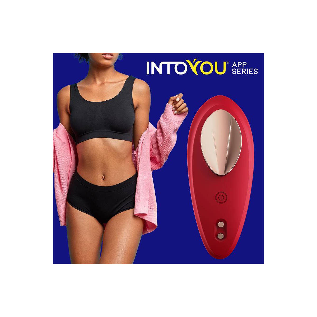 Vibrador de Braguita con APP Silicona Rojo