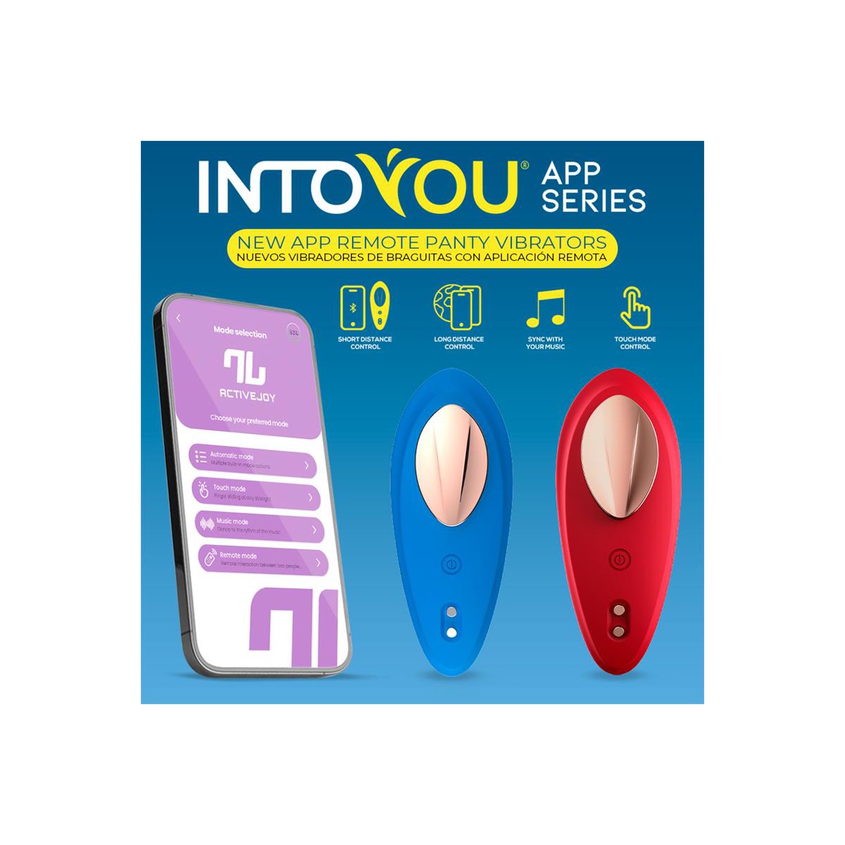 Vibrador de Braguita con APP Silicona Rojo