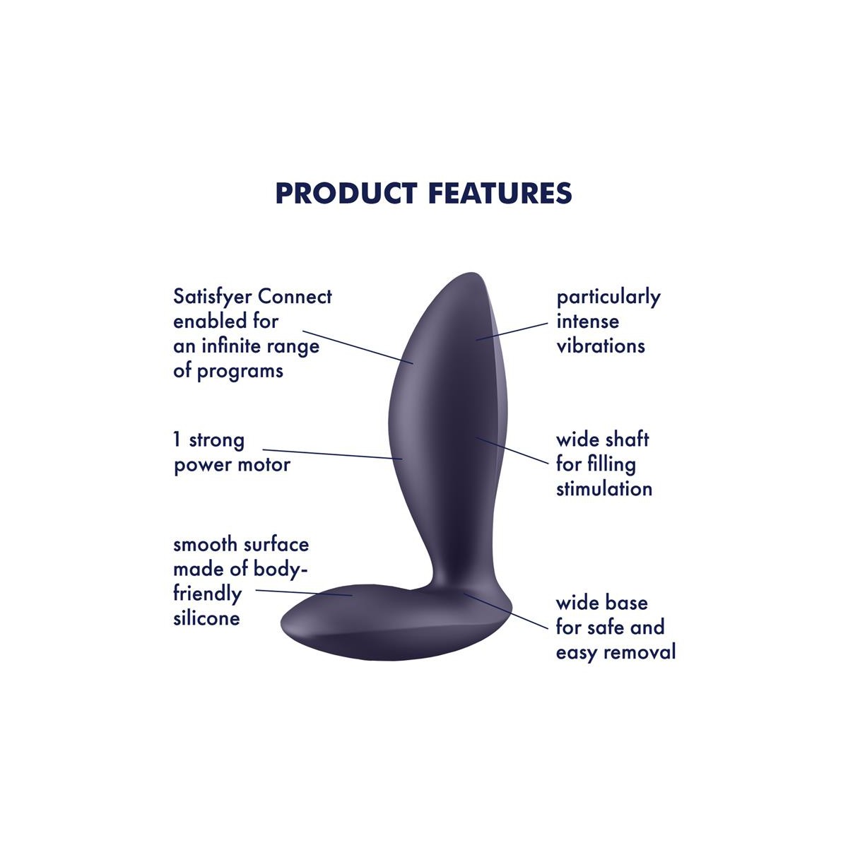 Plug Anal con Vibración APP Satisfyer Connect...