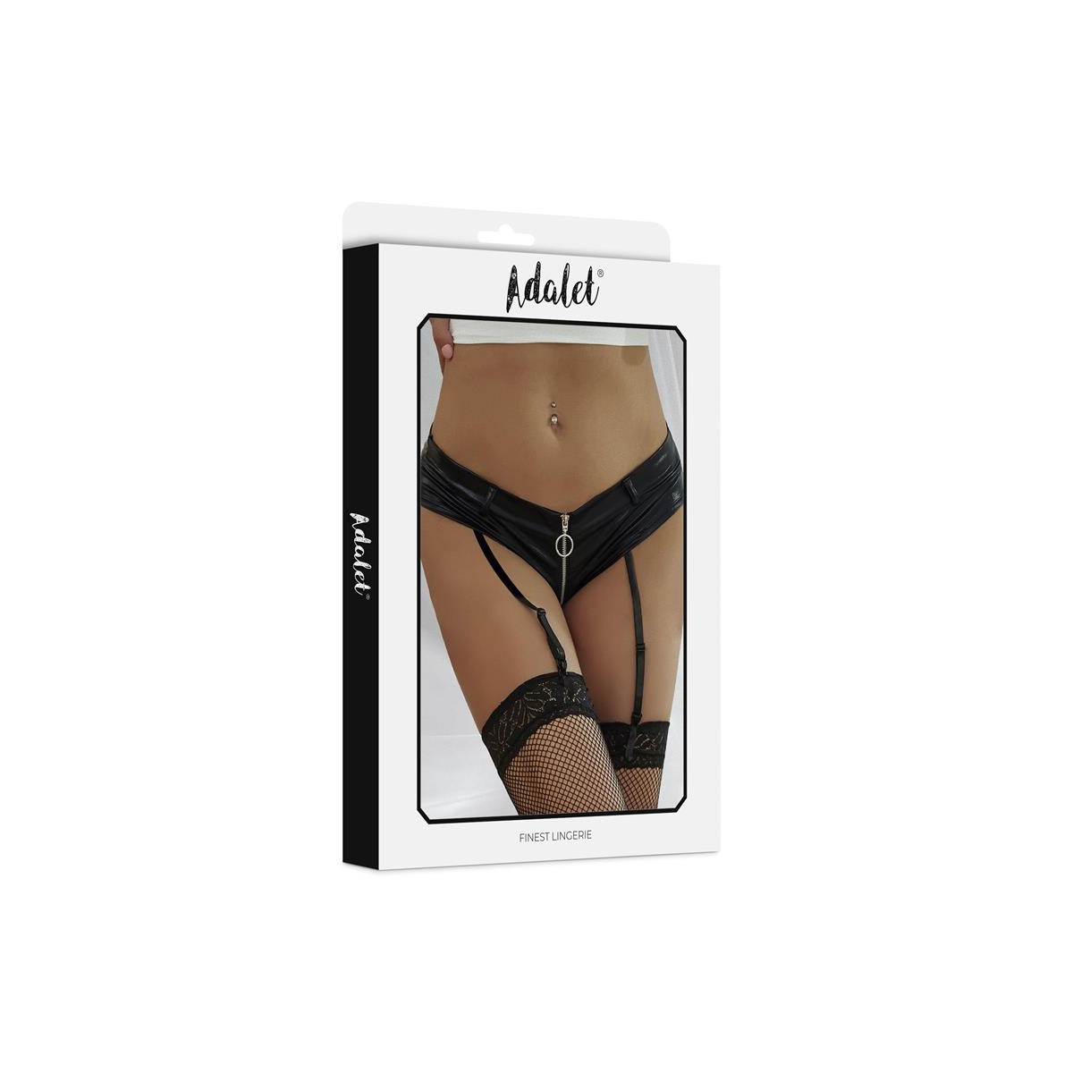 Nisa Braguitas con Liguero y Cremallera talla S/M