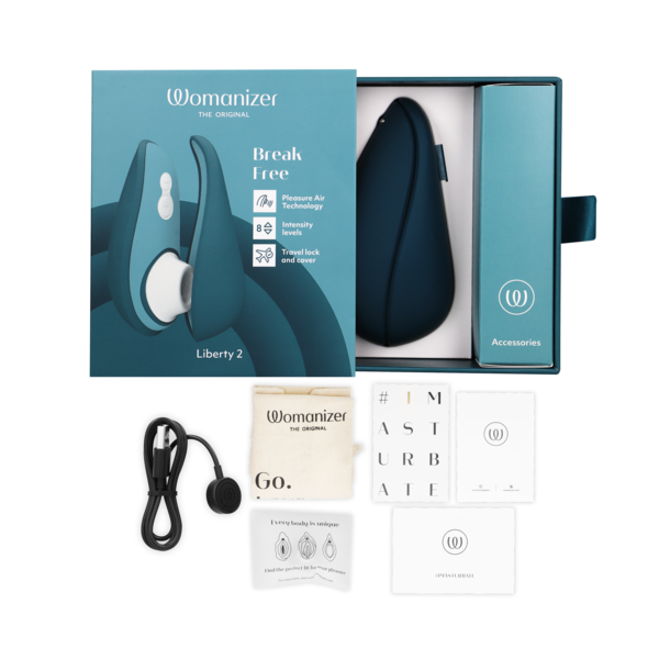 WOMANIZER - LIBERTY 2 ESTIMULADOR & SUCCIONADOR CLITORIS AZUL
