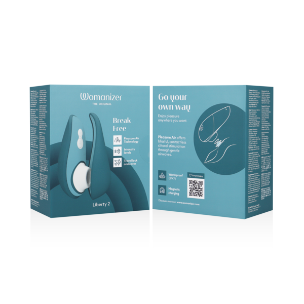 WOMANIZER - LIBERTY 2 ESTIMULADOR & SUCCIONADOR CLITORIS AZUL