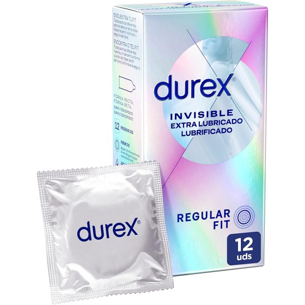 Durex Invisible Extra lubricado 12 Preservativos
