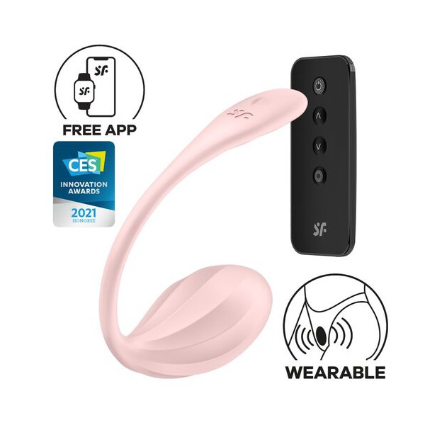 SATISFYER ESTIMULADOR PUNTO G CONTROL REMOTO ROSA APP