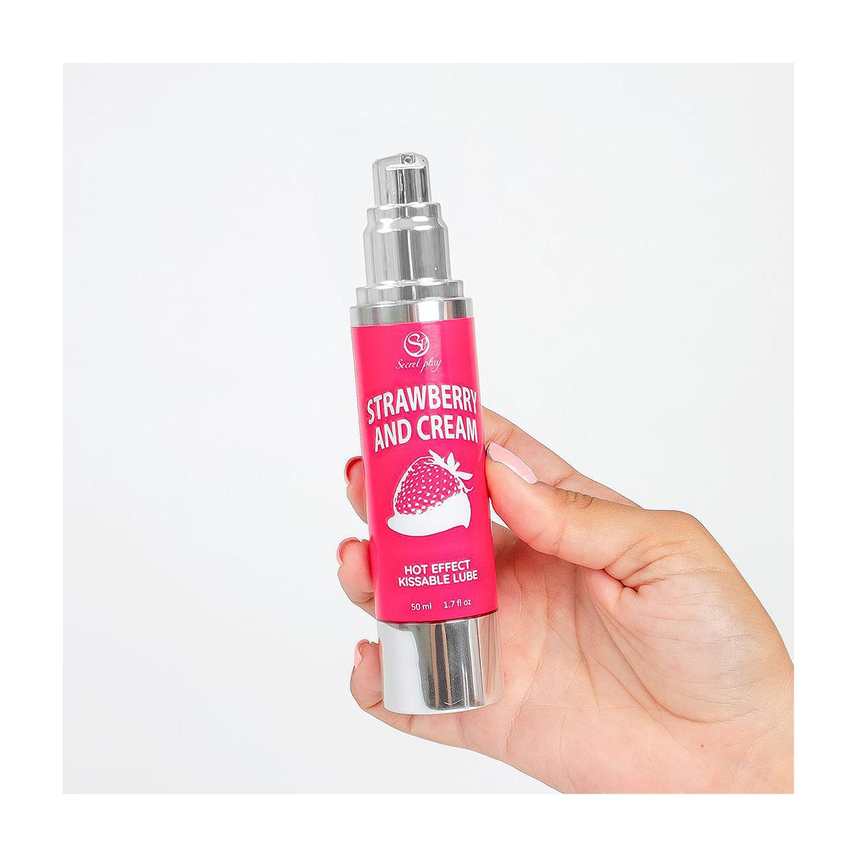LUBRICANTE EFECTO CALOR FRESAS & NATA 50 ml