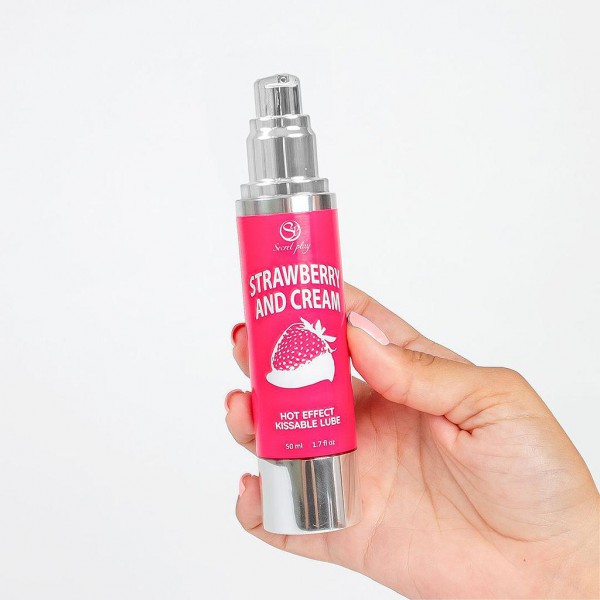 LUBRICANTE EFECTO CALOR FRESAS & NATA 50 ml