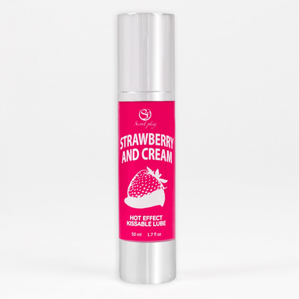LUBRICANTE EFECTO CALOR FRESAS & NATA 50 ml