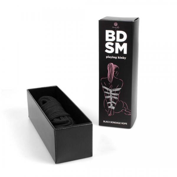 CUERDA BONDAGE NEGRA BDSM COLLECTION SECRET PLAY