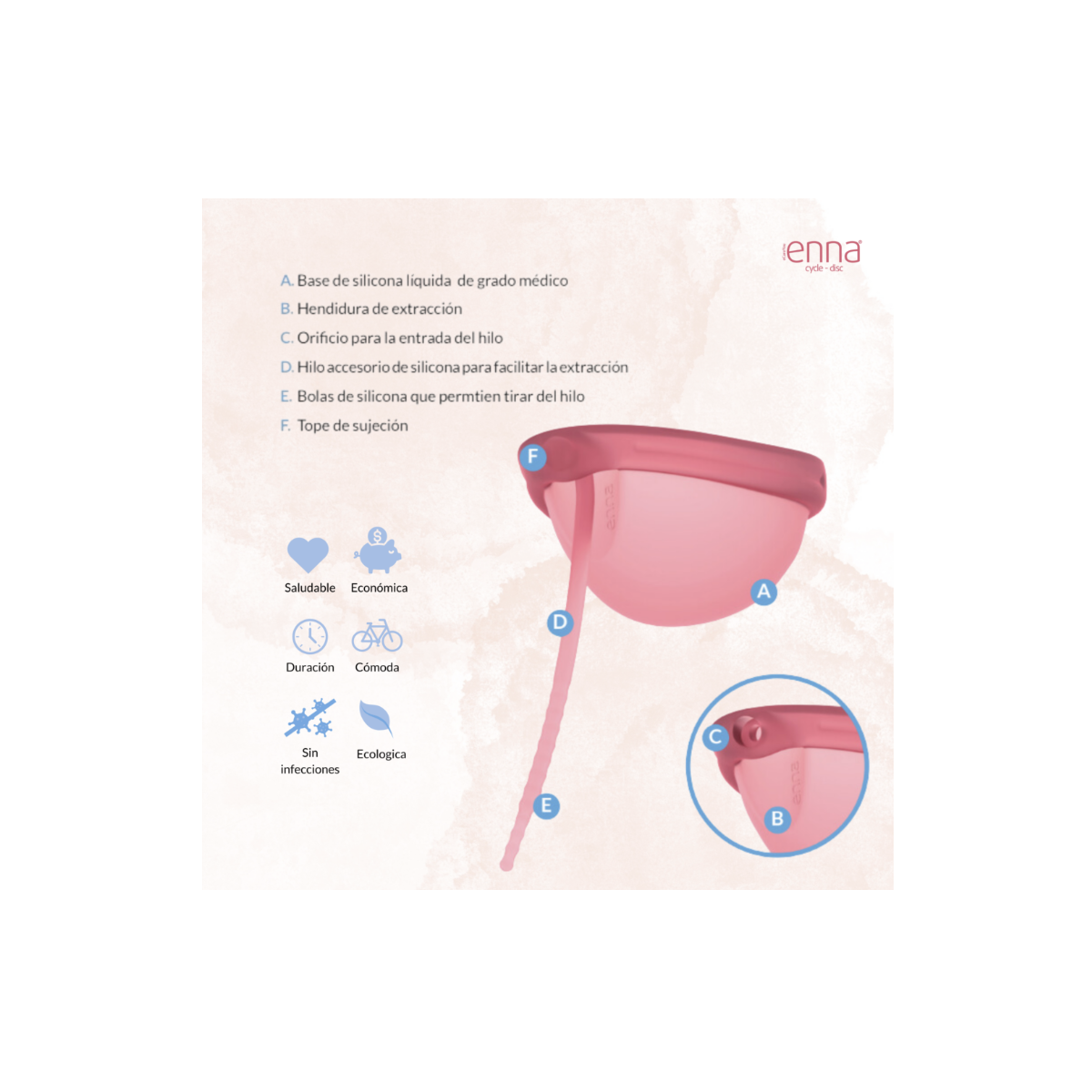 Enna cycle disc copa menstrual