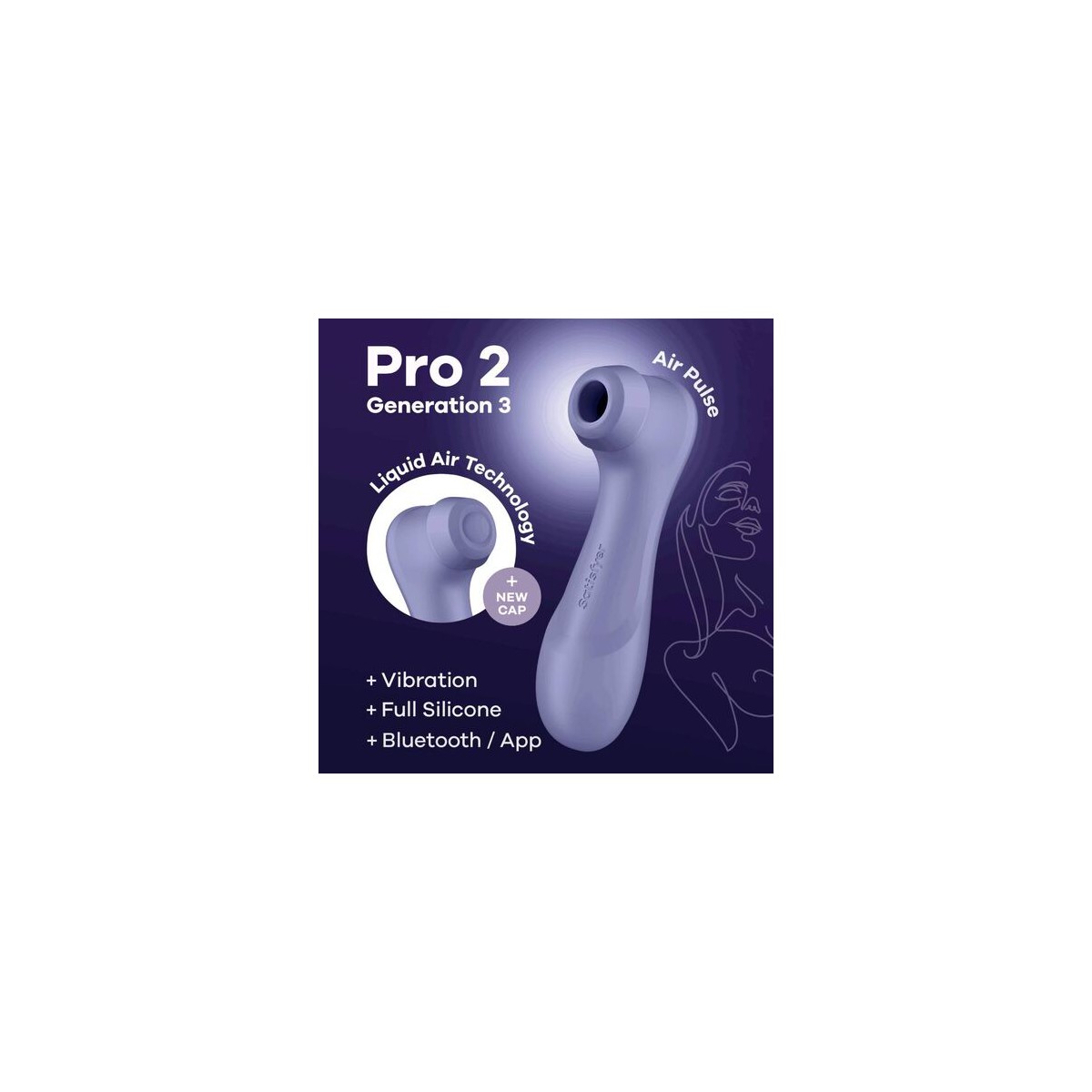 SATISFYER  Pro 2 Generación 3 LILA Bluetooth & APP
