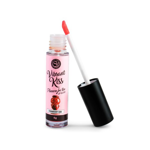LIP GLOSS VIBRANT KISS  SABOR CHICLE DE FRESA