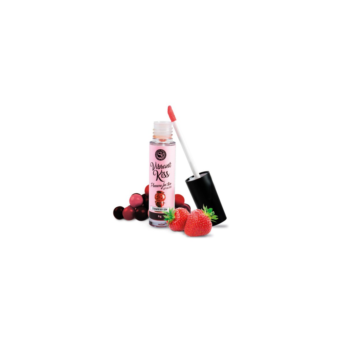 LIP GLOSS VIBRANT KISS  SABOR CHICLE DE FRESA