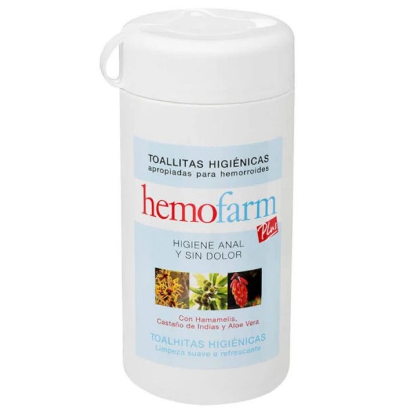hemofarm plus 60 toallitas bote