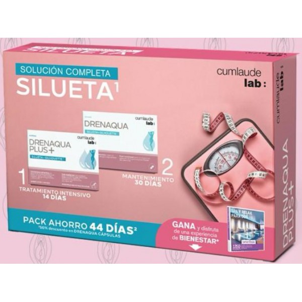 Cumlaude Lab pack Drenaqua plus+ 14 días y Drenaqua 30 cápsulas