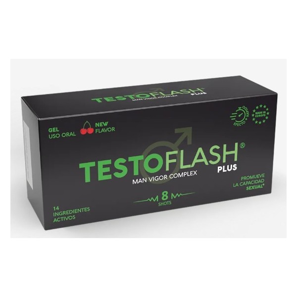 TESTOFLASH PLUS 8 SHOTS SABOR CEREZA
