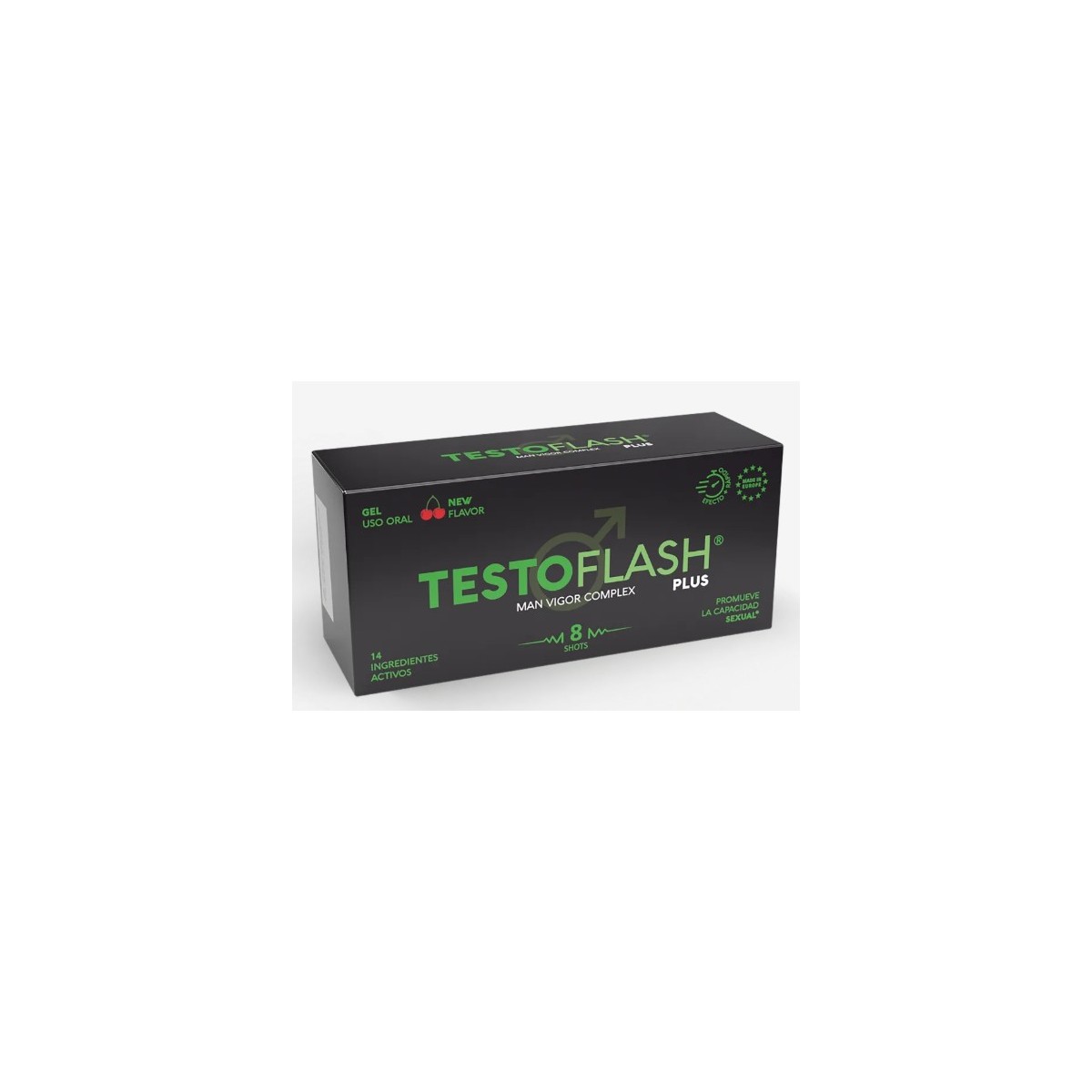 TESTOFLASH PLUS 8 SHOTS SABOR CEREZA