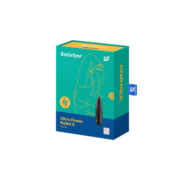 SATISFYER Ultra Power Bullet 5 Bala Vibradora Negra