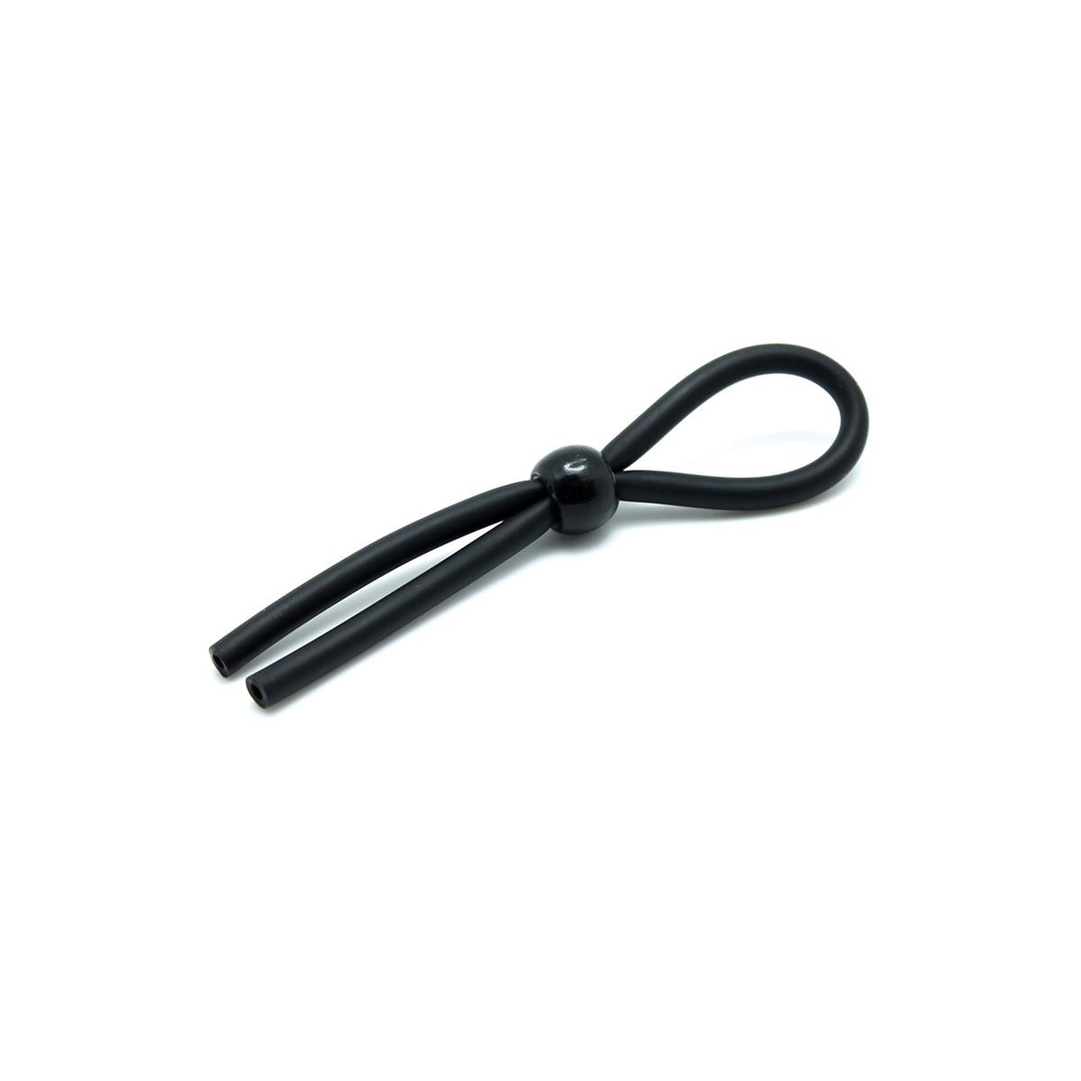 Rimba Latex Play cordón ajustable para pene color negro