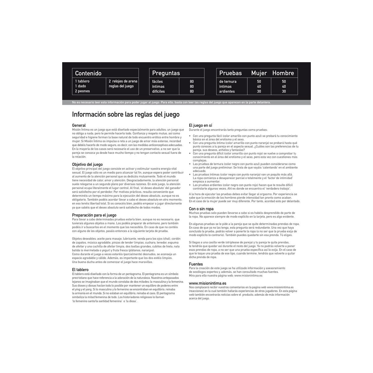 Mision Intima Edicion Original  (ES)