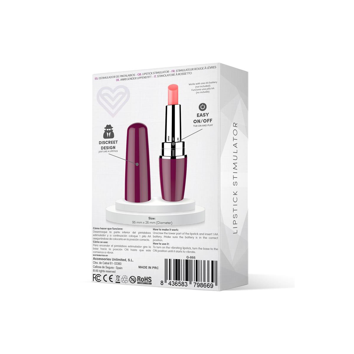 Viblips Estimulador Pintalabios Púrpura