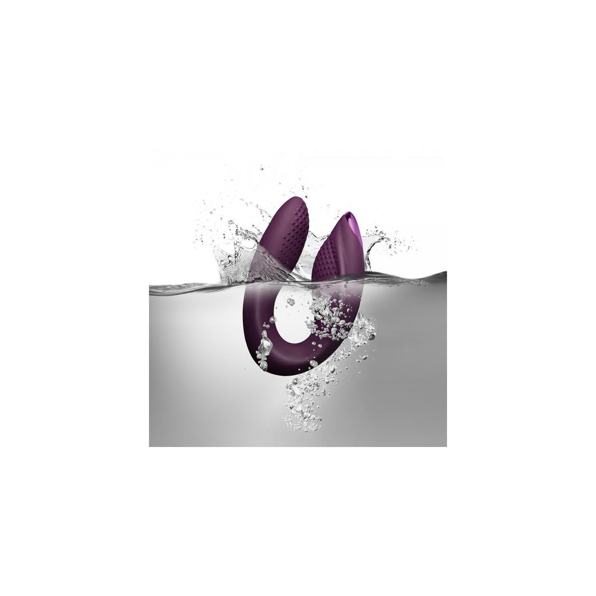 Vibrador para Parejas Rock-Chick Diva Púrpura