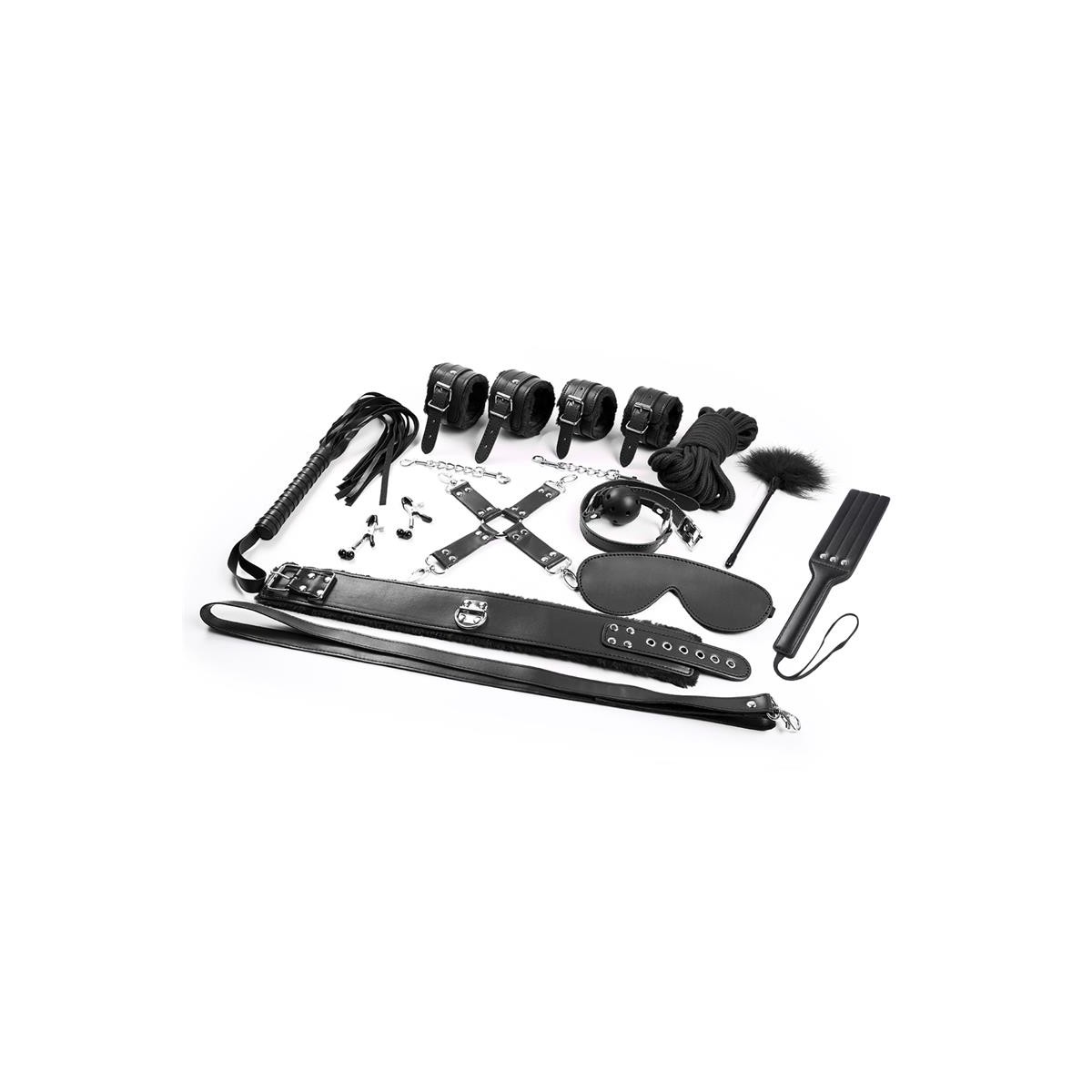 Set Bondage 11 Piezas Negro