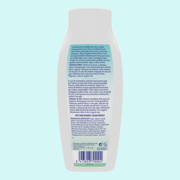 Vagisil Higiene Íntima Cuidado Incontinencia 250 ml