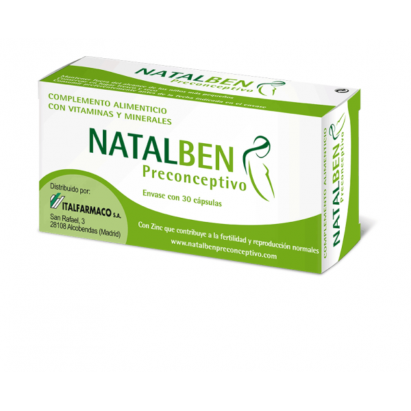 Natalben preconceptivo 30 cápsulas