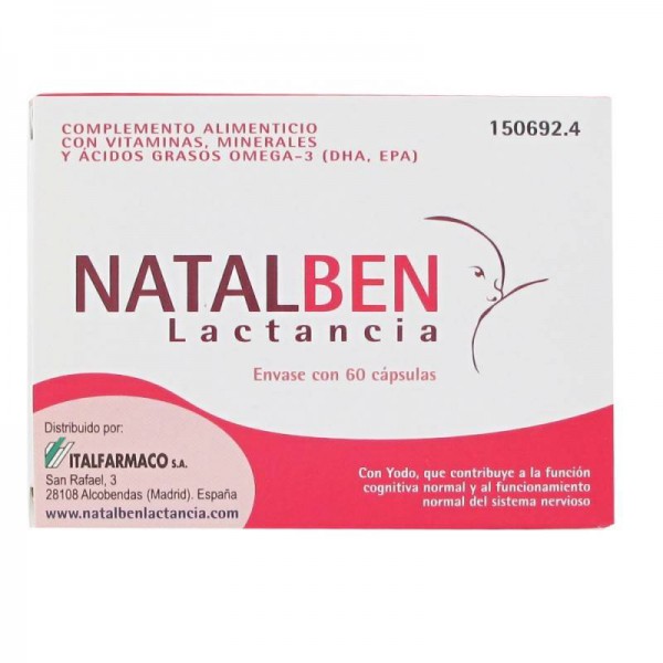 Natalben lactancia 60 cápsulas