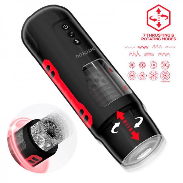 INTOYOU Pyro Masturbador Advanced con Thrusting, Rotación y Gemidos