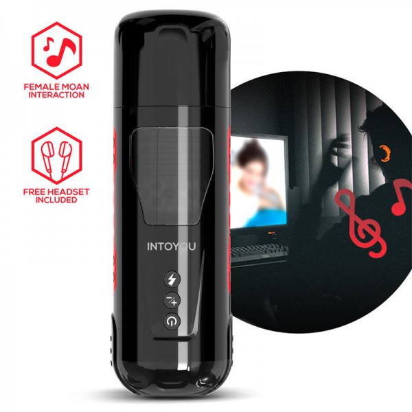 INTOYOU Pyro Masturbador Advanced con Thrusting, Rotación y Gemidos