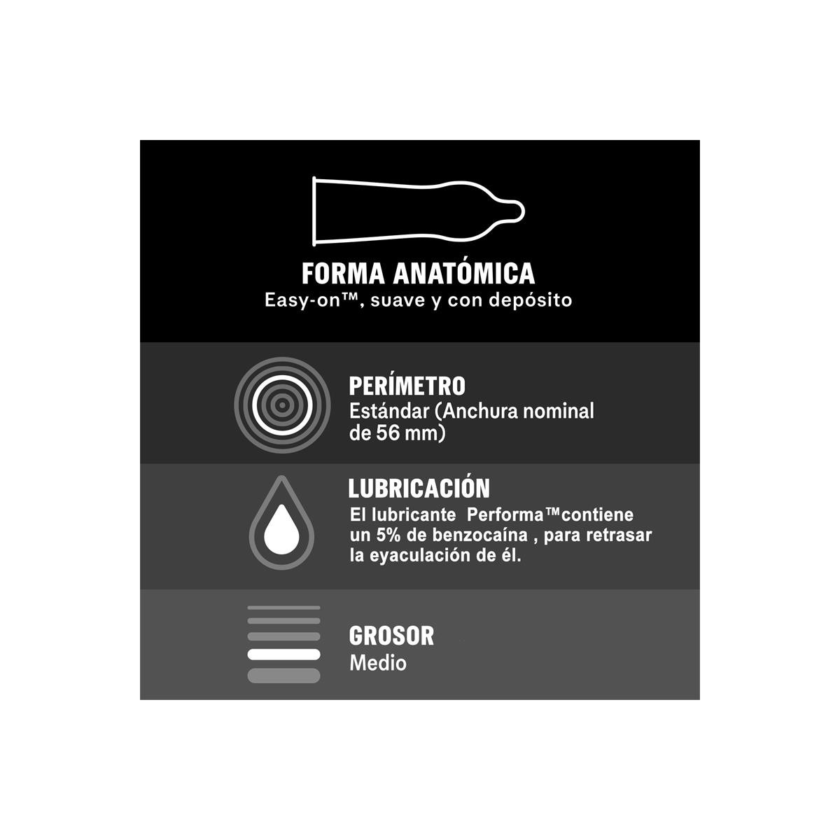 Durex Preservativos Placer Prolongado 12ud