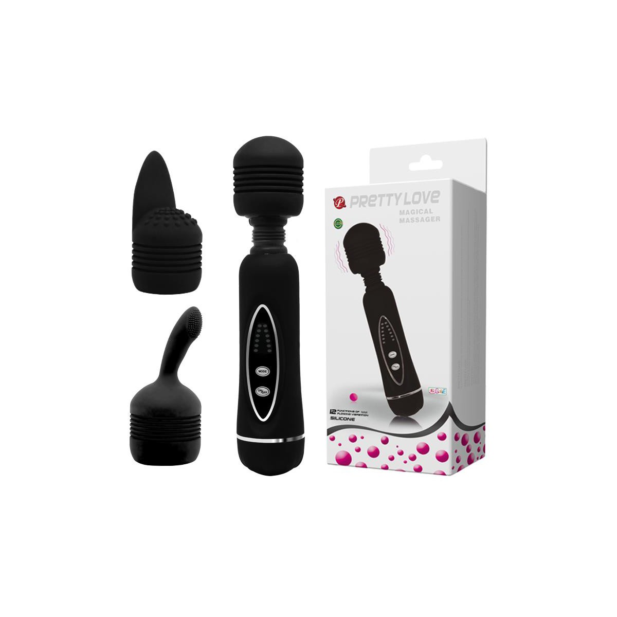 PRETTYLOVE Masajeador Magical Massager Color Negro