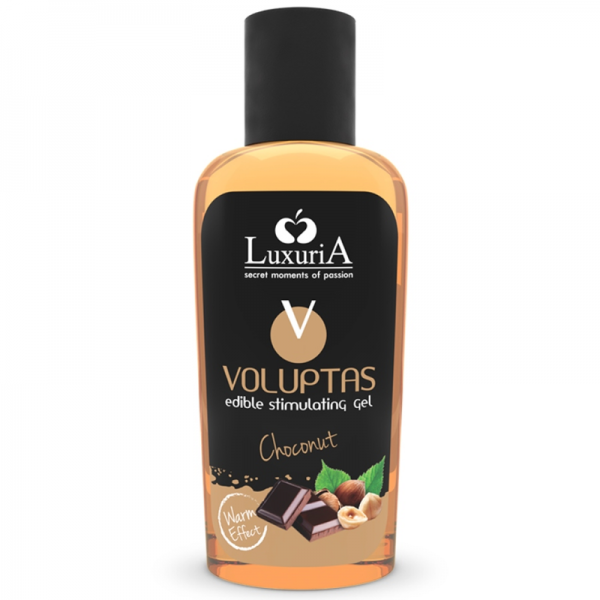 Gel de masaje comestible Luxuria Voluptas efecto calor...